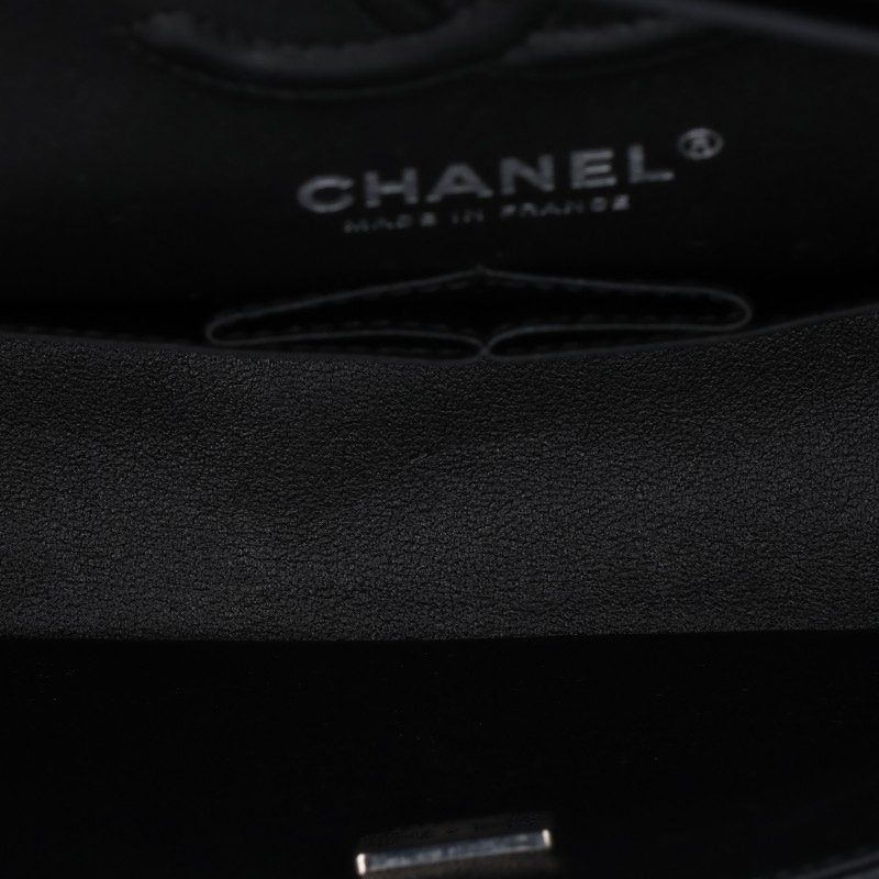 Chanel Quilted 23 So Black Double Flap Chain Leather Shoulder Bag 23 — view 3