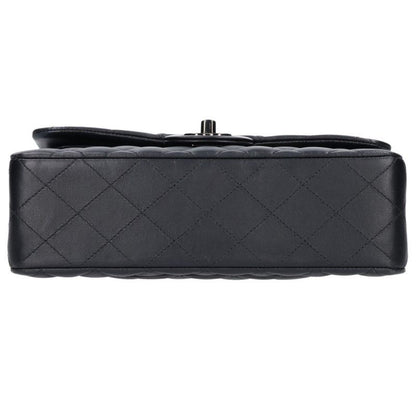 Chanel Quilted 23 So Black Double Flap Chain Leather Shoulder Bag 23 — view 4