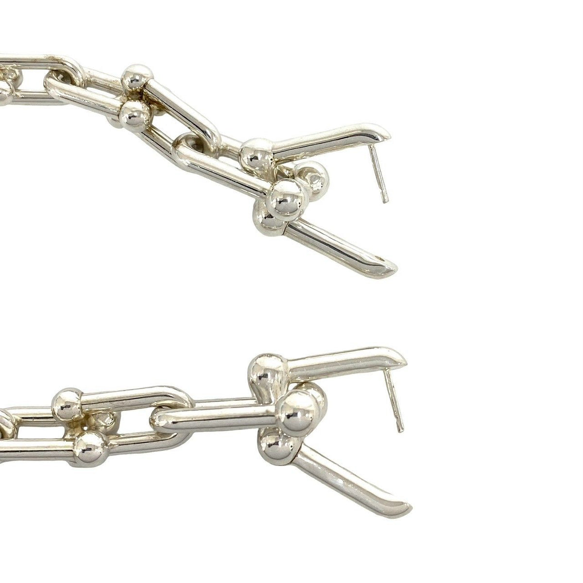 Tiffany & Co HardWear Graduated Links Earrings 925 Sterling Silver — view 7