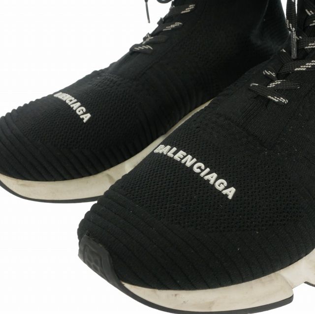 Balenciaga Speed Lace-up Trainer Sneakers Black — view 5