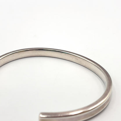 Tiffany & Co 1837 Cuff Silver Narrow Bangle Bracelet — view 6