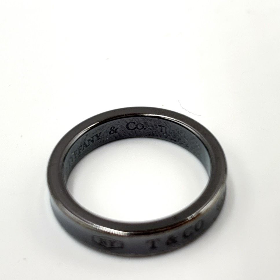 Tiffany & Co 1837 Narrow Black Titanium Ring — view 4