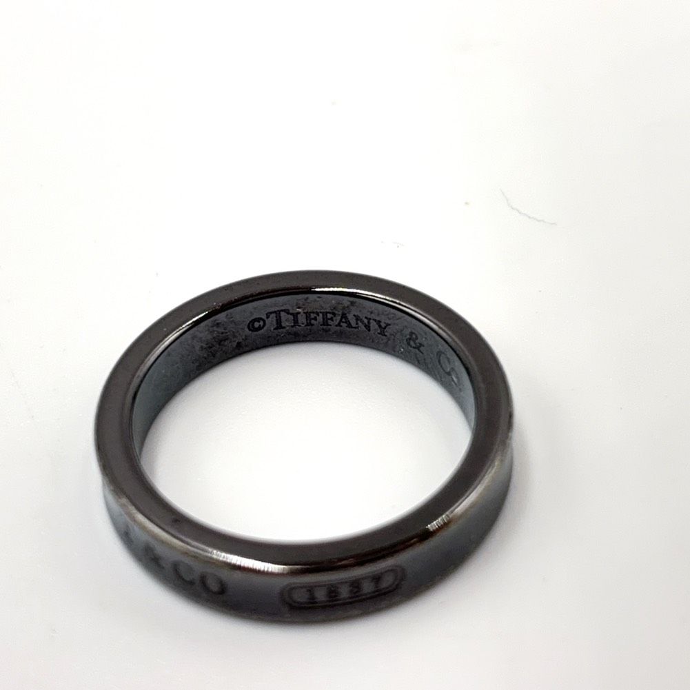 Tiffany & Co 1837 Narrow Black Titanium Ring — view 5