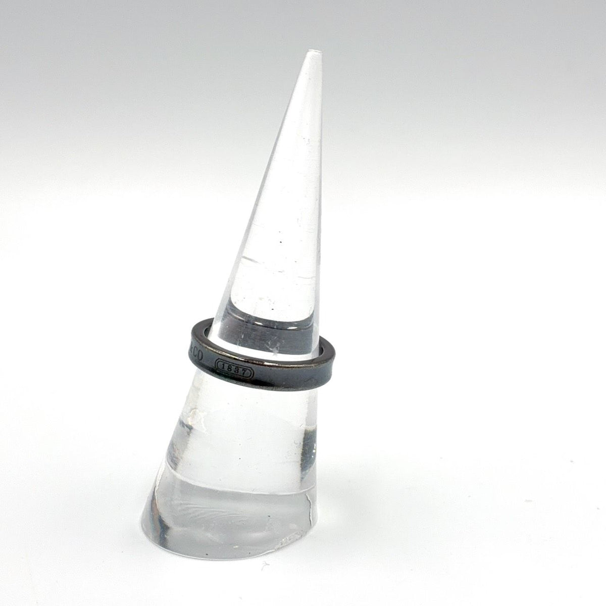 Tiffany & Co 1837 Narrow Black Titanium Ring — view 7