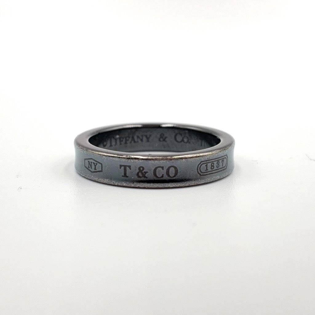 Tiffany & Co 1837 Narrow Black Titanium Ring