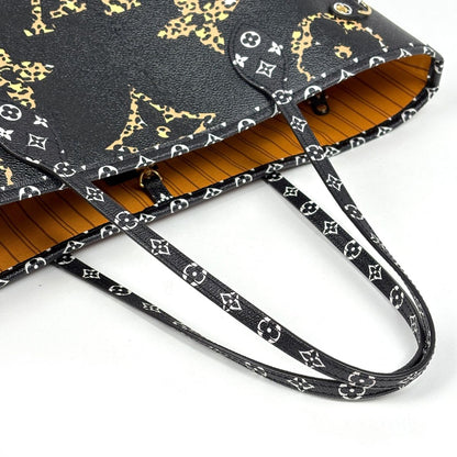 Louis Vuitton Neverfull MM Tote Bag Monogram Jungle Noir — view 6