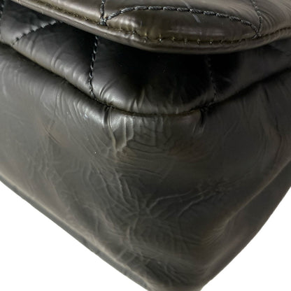 Chanel Shoulder Bag Maxi Quilted Gray Chain Silver — view 7