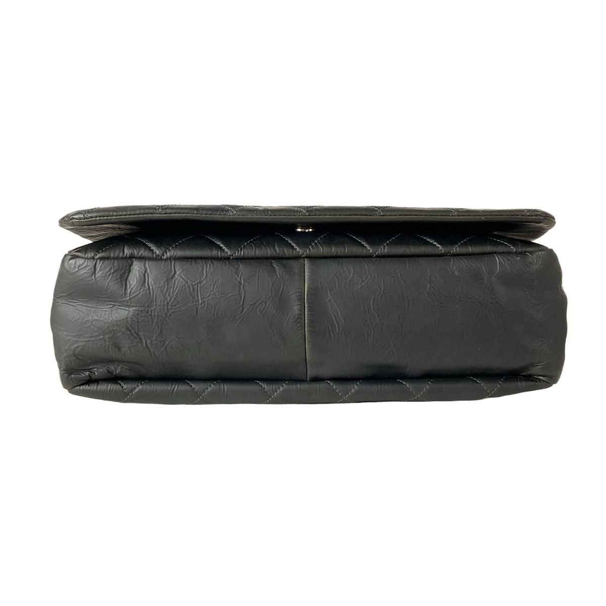 Chanel Shoulder Bag Maxi Quilted Gray Chain Silver — view 5