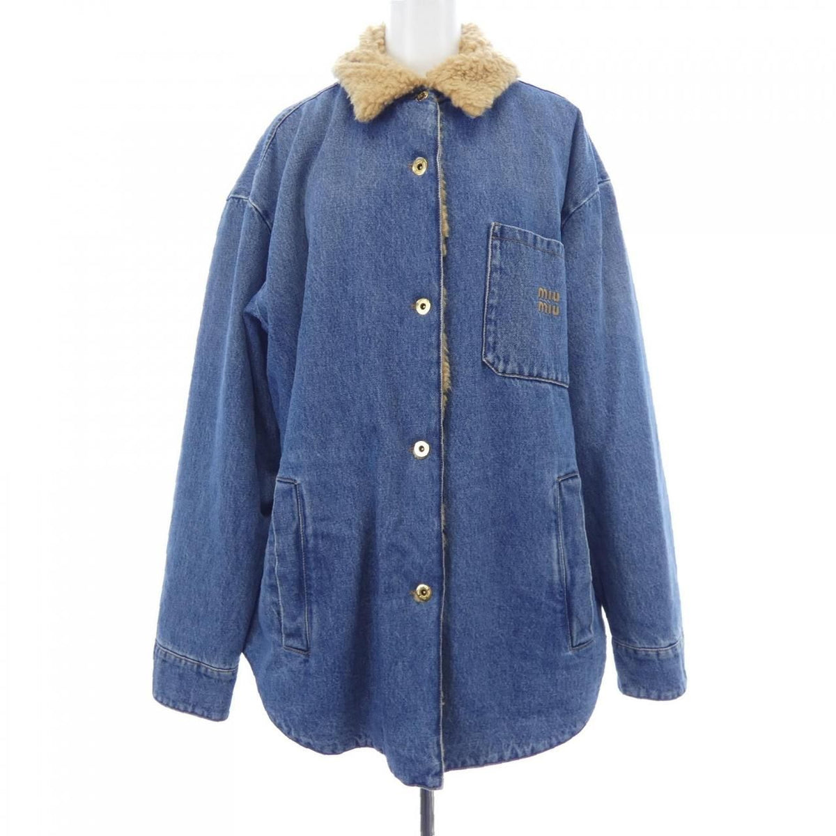 Miu Miu Logo Denim Jacket