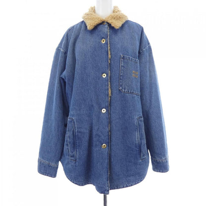 Miu Miu Logo Denim Jacket
