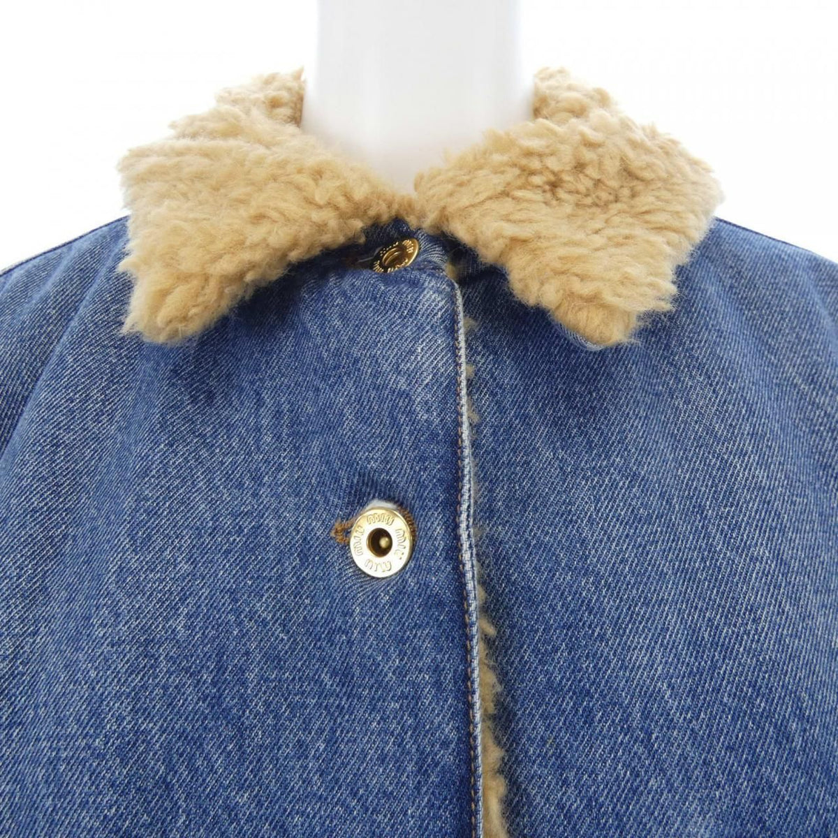 Miu Miu Logo Denim Jacket — view 5