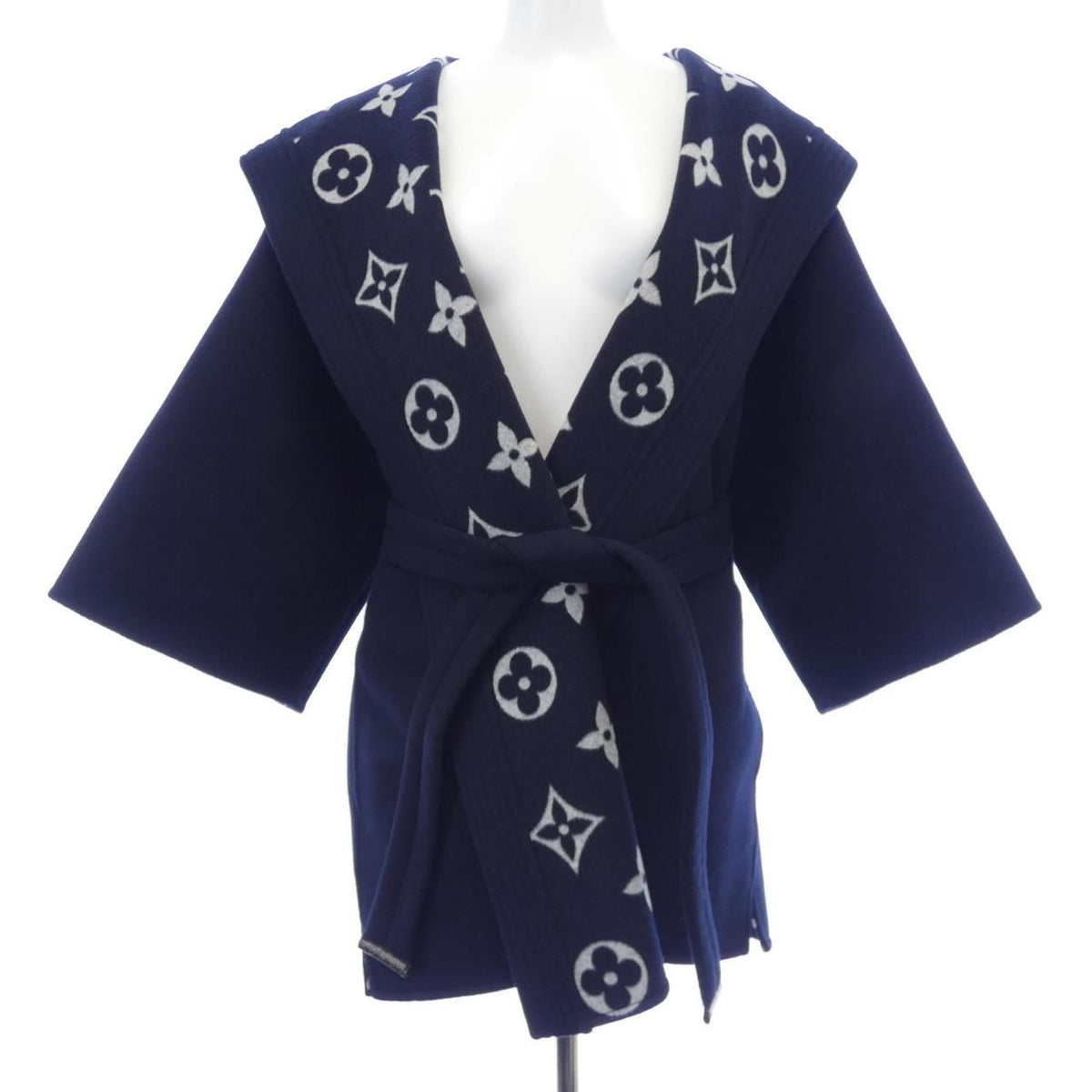 Louis Vuitton Signature Hooded Wrap Robe Coat