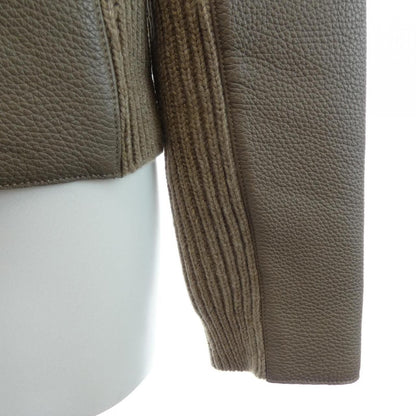 Hermes Leather Jacket Beige — view 6