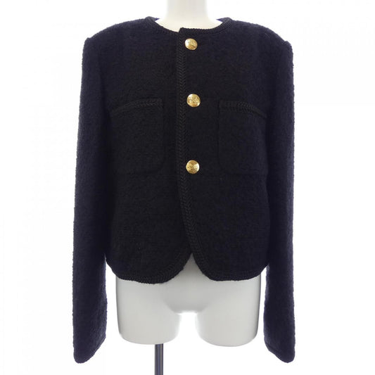 Celine Collarless Jacket Black