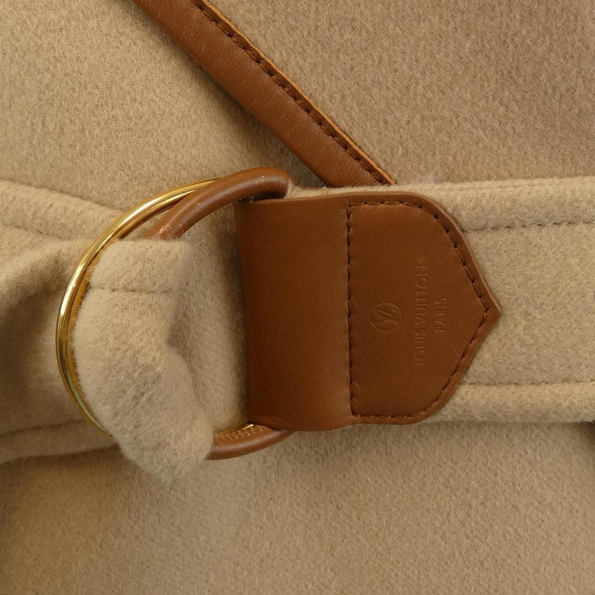 Louis Vuitton Belted Double Face Hooded Wrap Coat — view 8