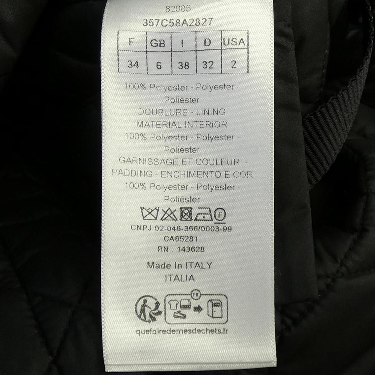 Dior Coat Black — view 3