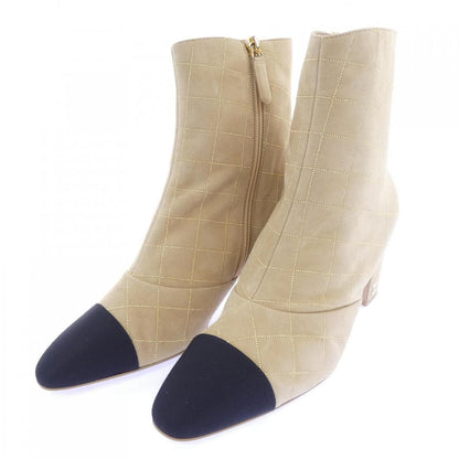 Chanel Short Boots Beige — view 3