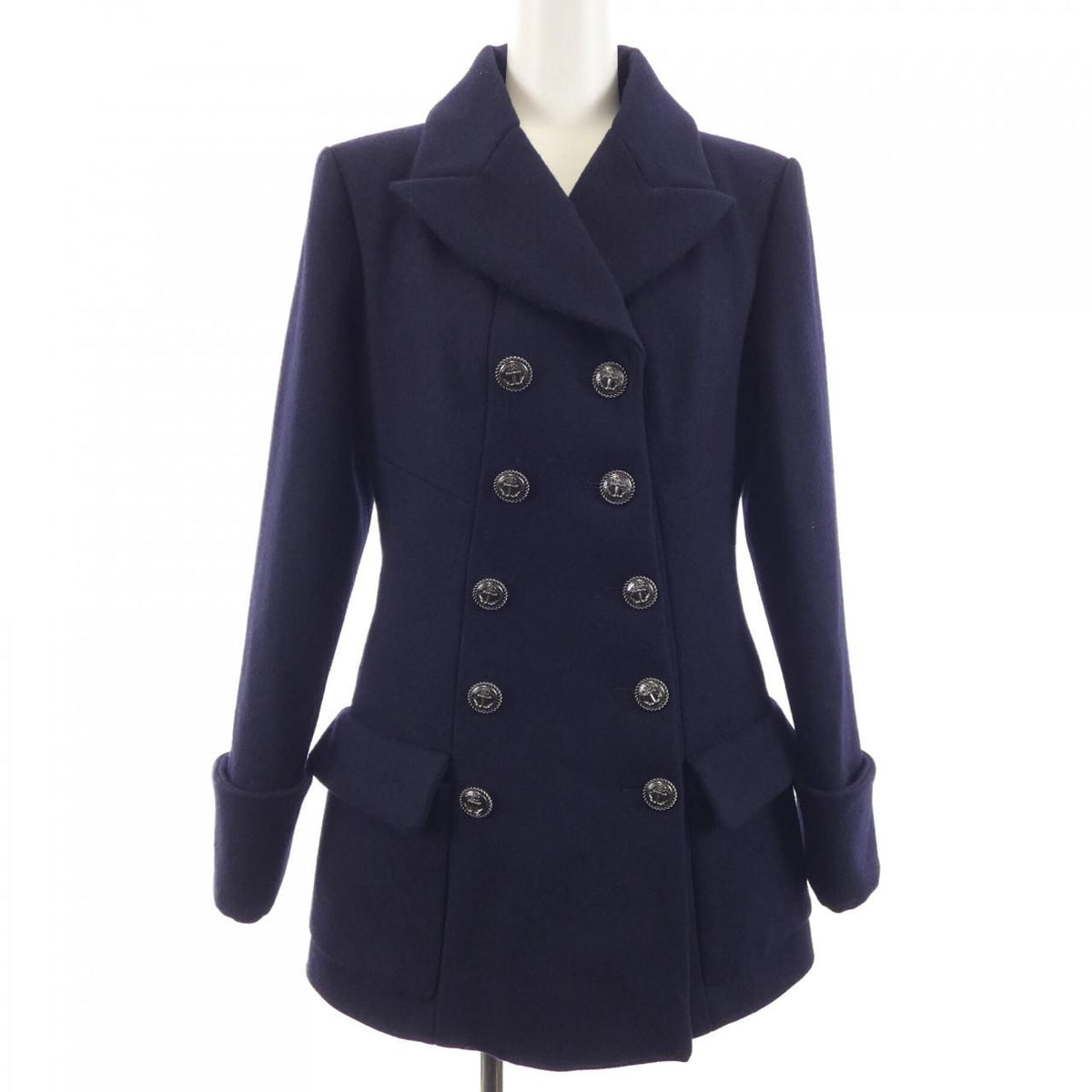 Chanel 18A Coat Navy