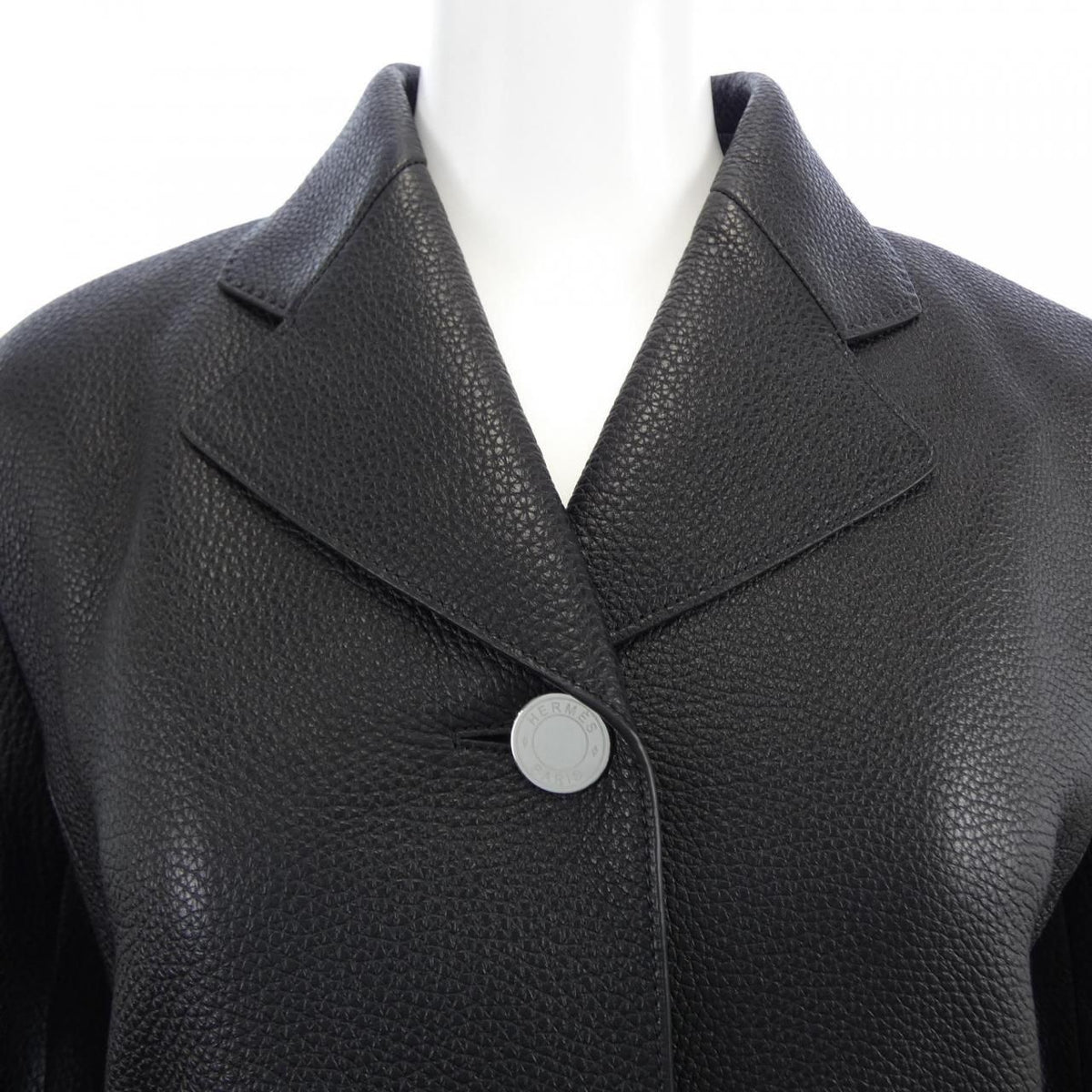 Hermes Clou de Selle Leather Jacket — view 5