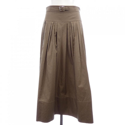 Hermes Mosaic Skirt Brown