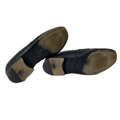 Prada Bicolor Coin Loafers Shoes Leather Brown Black — view 8