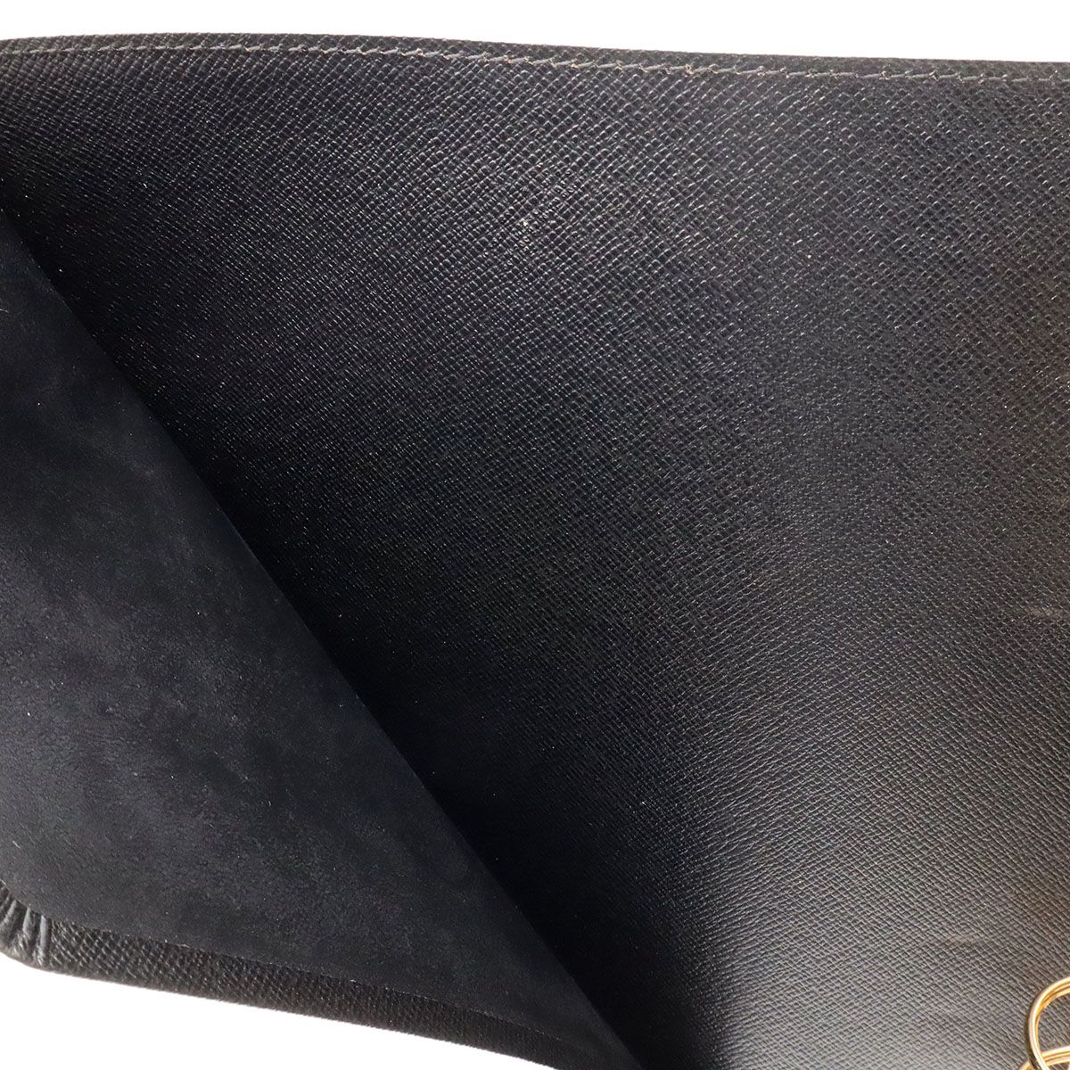 Louis Vuitton Epi Agenda GM Cover Planner Leather Noir Black Gold Ring — view 8