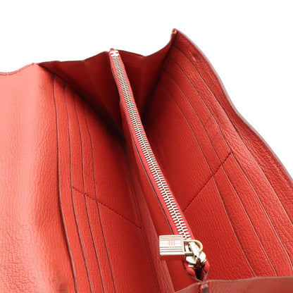 Hermes Kelly Wallet Flag Bifold Bicolor Veau Epsom Corail Flamingo Silver Mark — view 5