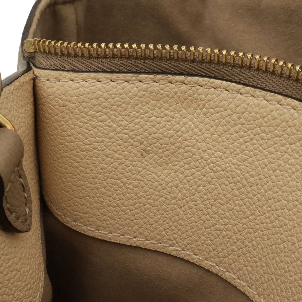 Louis Vuitton Monogram Empreinte Petit Palais PM Handbag Tourterelle Cream Shop — view 8