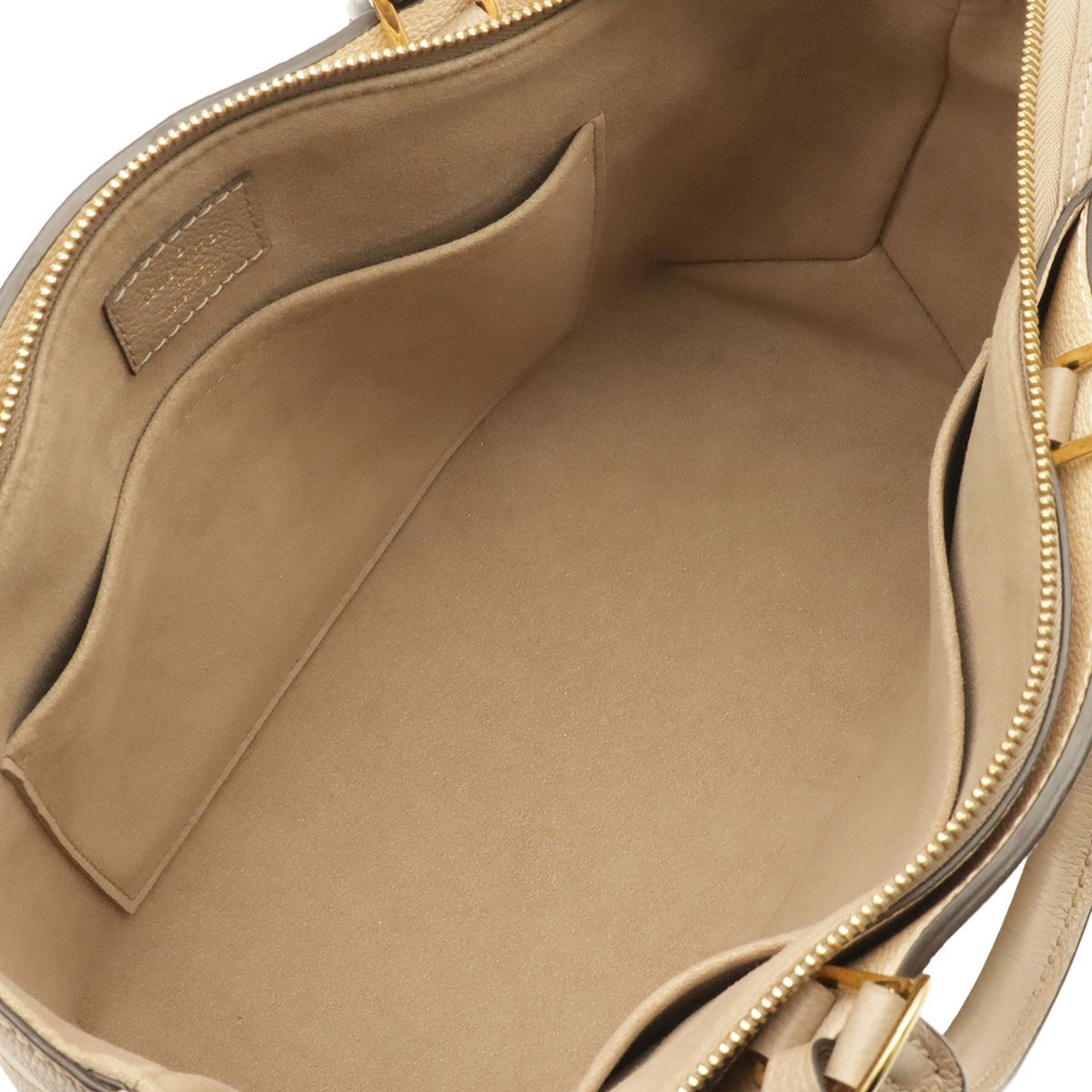 Louis Vuitton Monogram Empreinte Petit Palais PM Handbag Tourterelle Cream Shop — view 6