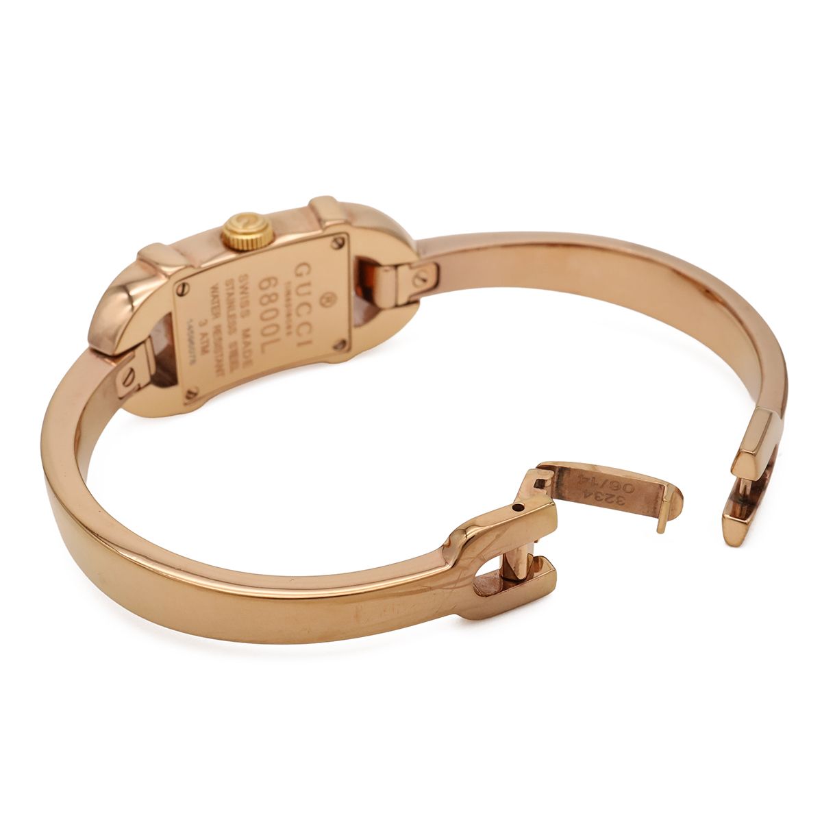 Gucci Bangle Watch Pink Shell Dial Sherry Line Pgp Quartz — view 8