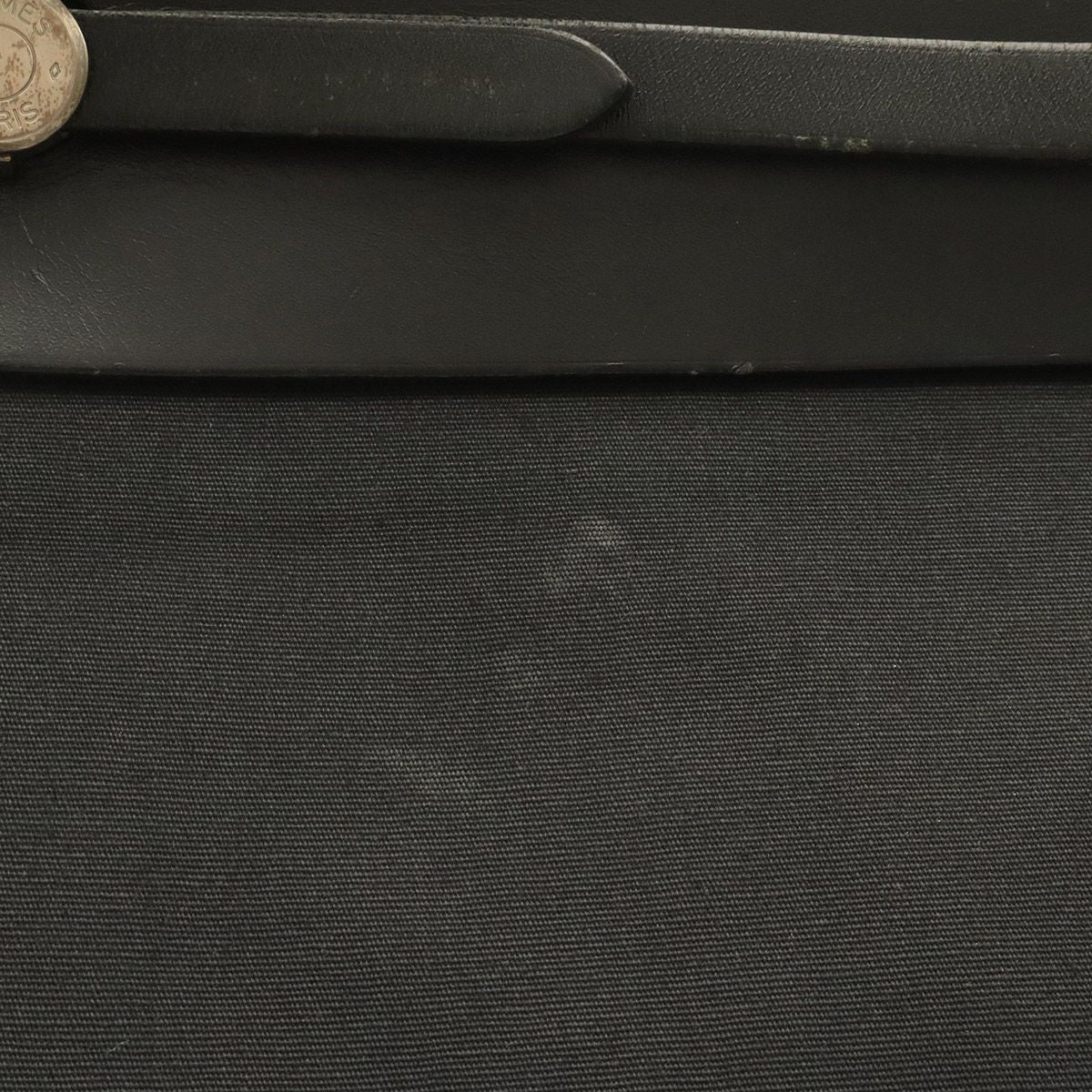 Hermes Herbag TGM 2-Way Shoulder Bag Toile Officier Leather Black Silver — view 4