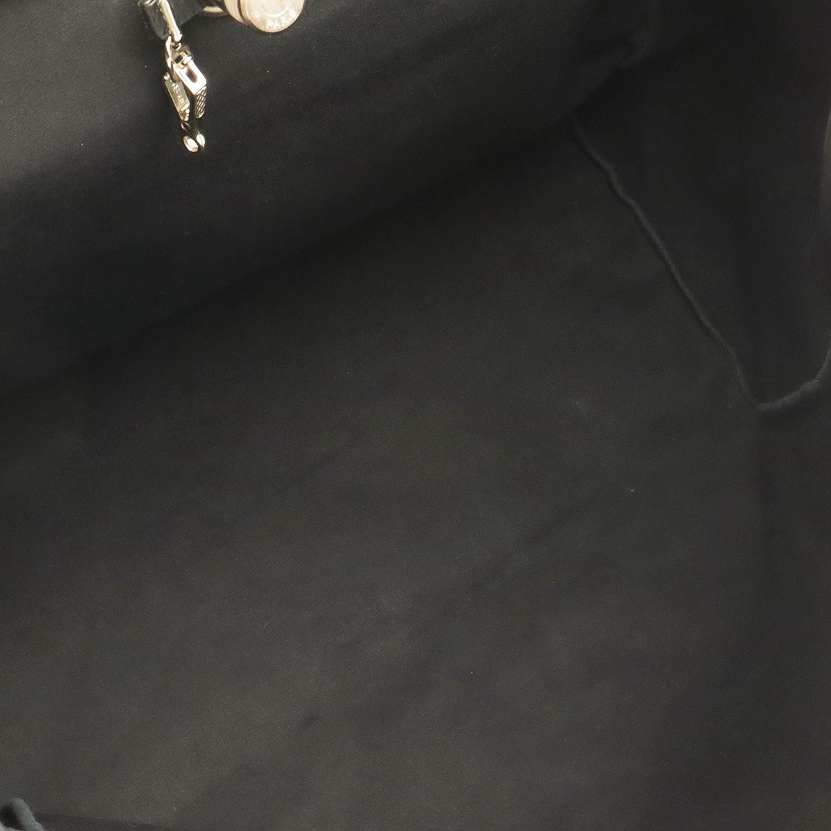 Hermes Herbag TGM 2-Way Shoulder Bag Toile Officier Leather Black Silver — view 8