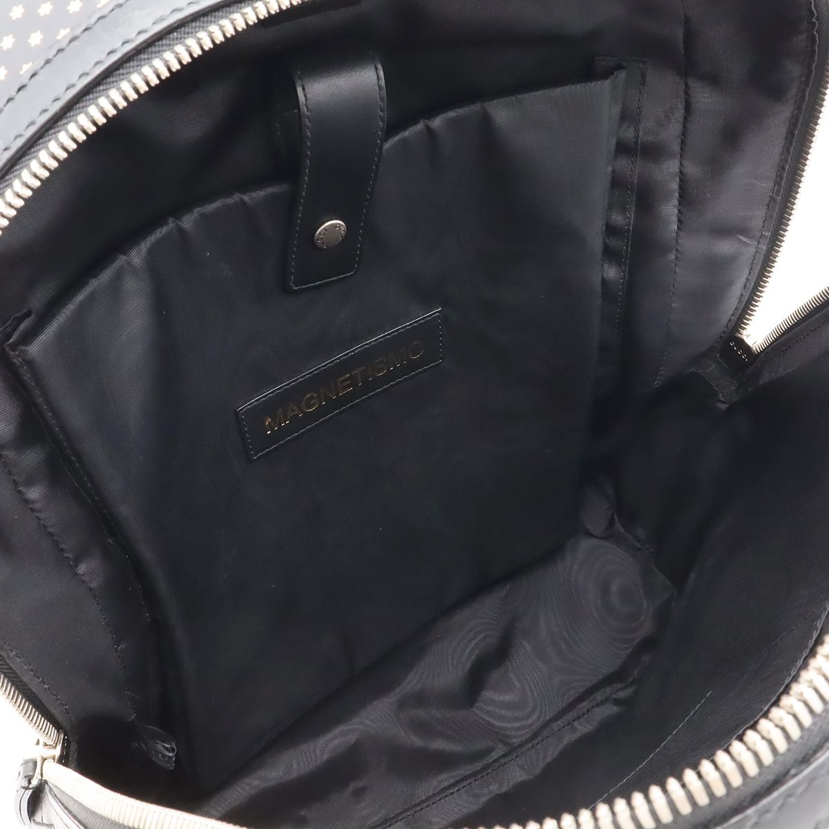 Gucci Guccy Backpack Star Pattern Leather Black Gold — view 6