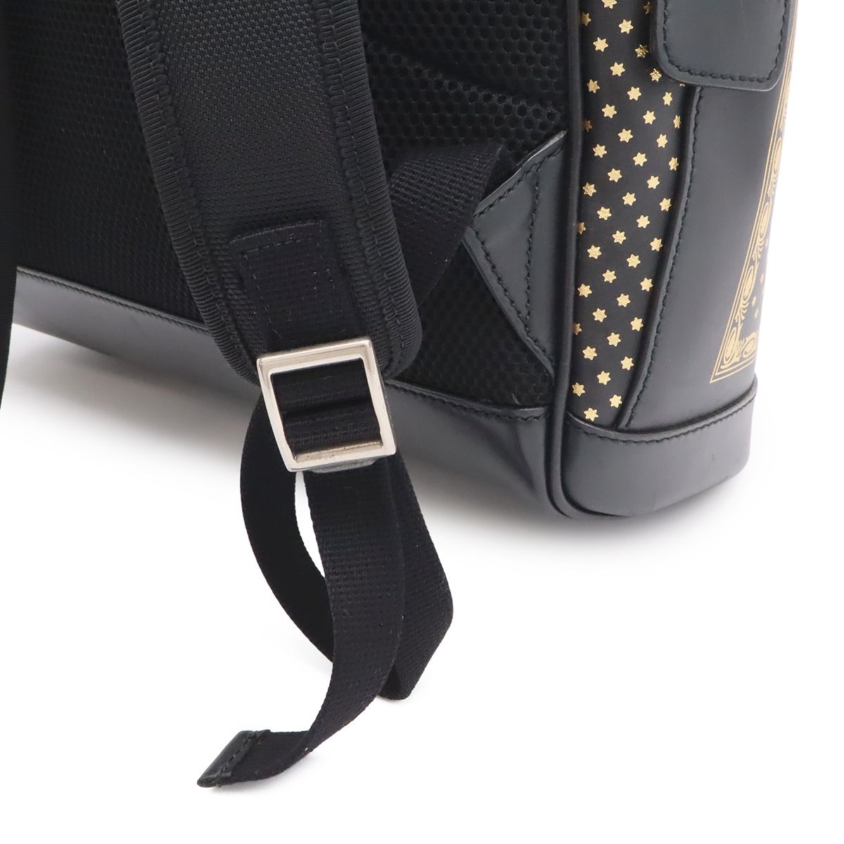 Gucci Guccy Backpack Star Pattern Leather Black Gold — view 5