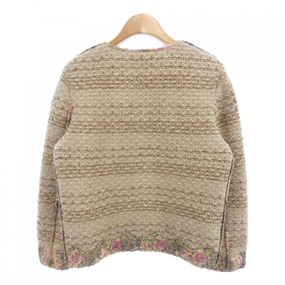 Chanel Collarless Jacket Beige — view 2