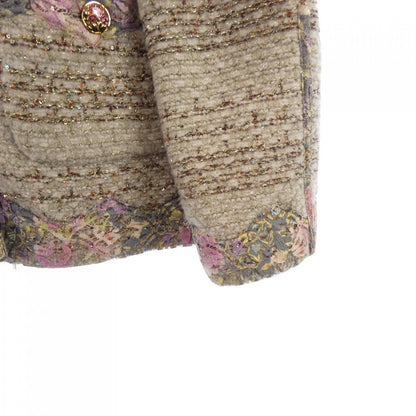 Chanel Collarless Jacket Beige — view 7