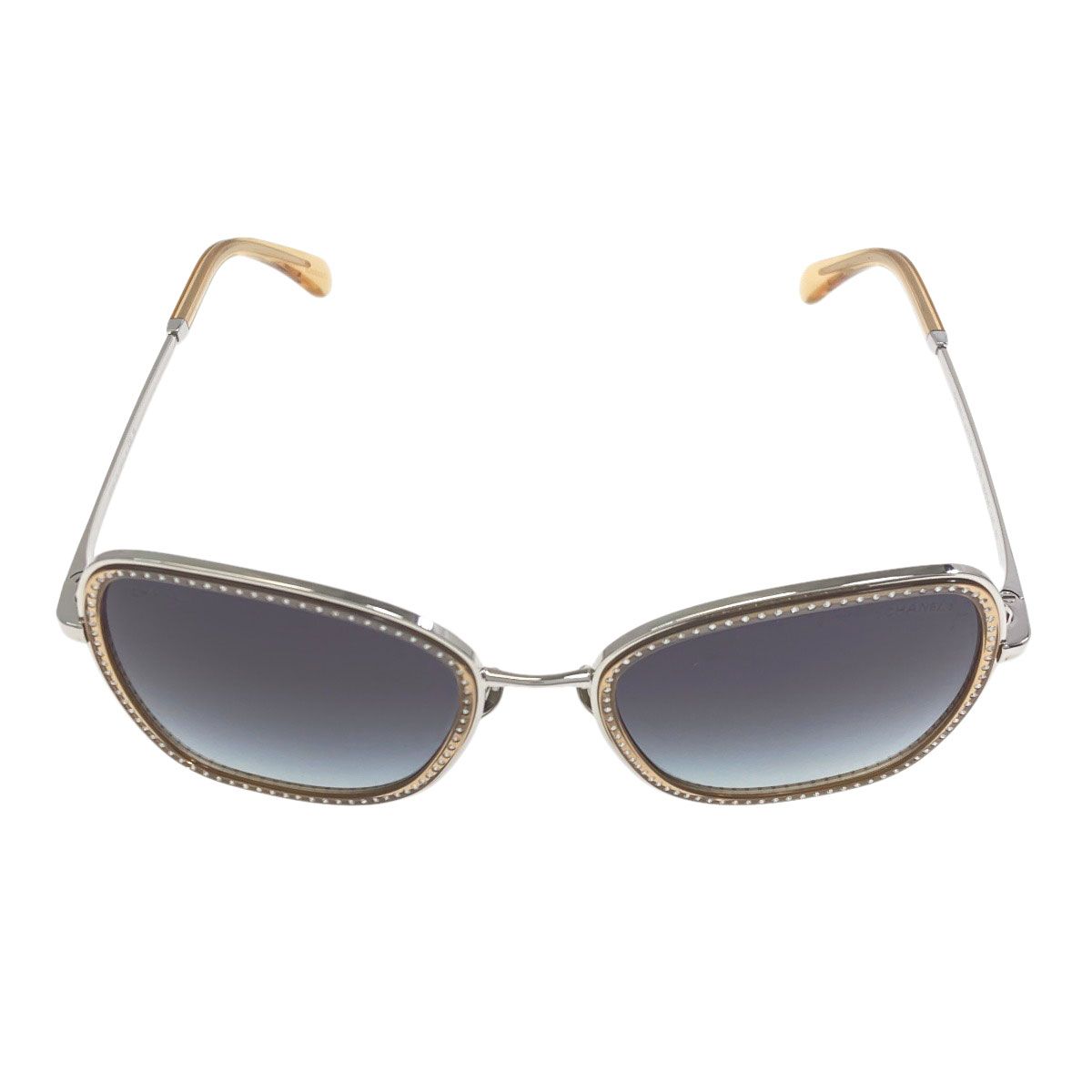 Chanel Rhinestone Sunglasses Acetate Metal Eyewear — view 2