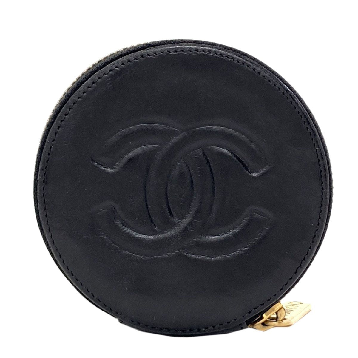 Chanel Camellia Gold Coin Purse Calfskin — view 2