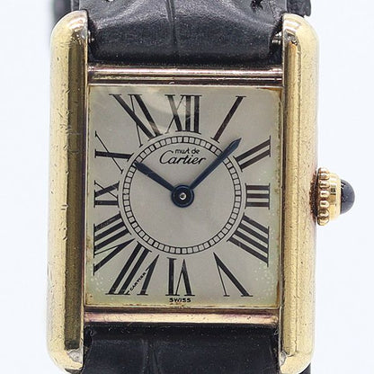 Cartier Must Tank Silver Dial Watch