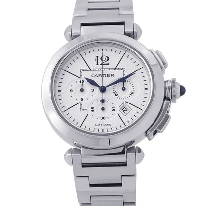 Cartier Pasha Chronograph Watch White Dial