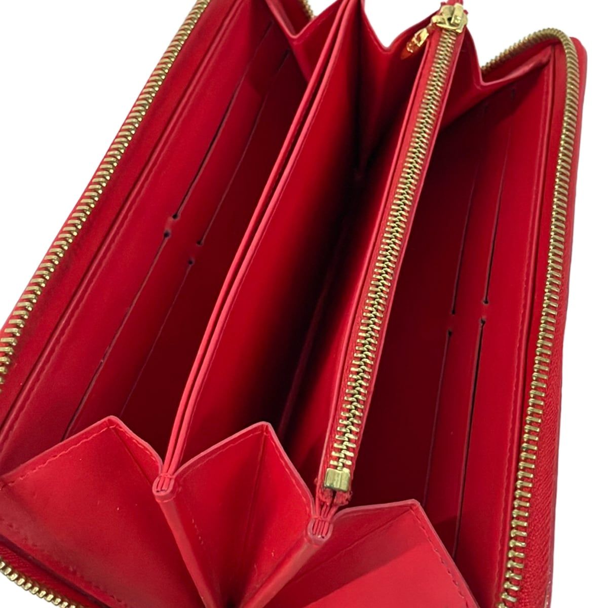 Louis Vuitton Wallet x Yayoi Kusama Zippy Rouge Leather — view 3