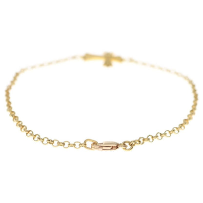 Chrome Hearts 22k Bby Fat Baby Fat Chain Gold Bracelet — view 4