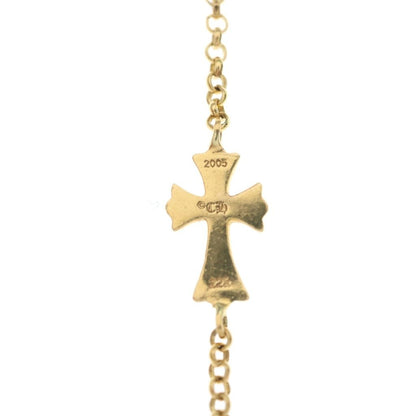 Chrome Hearts 22k Bby Fat Baby Fat Chain Gold Bracelet — view 5