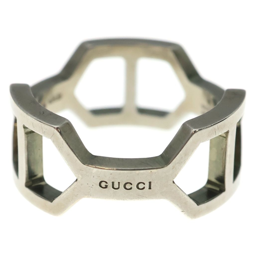 Gucci Hexagon Design Ring 925 Sterling Silver — view 6