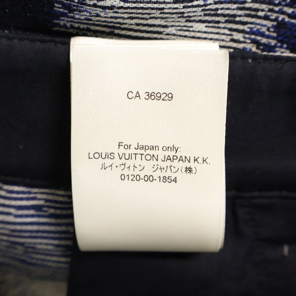 Louis Vuitton Dummy Wool Workwear Pants Fvd Navy Gray — view 8