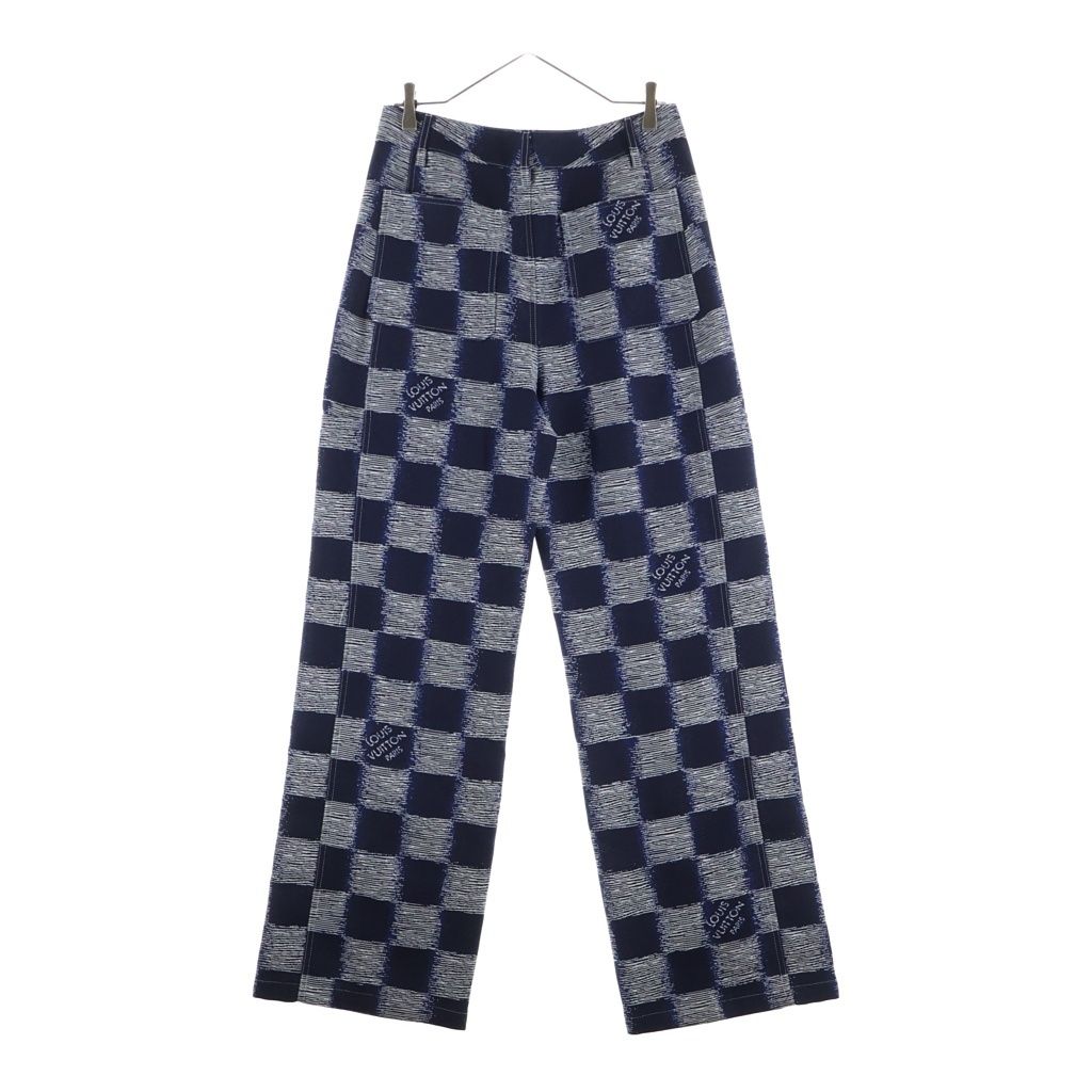 Louis Vuitton Dummy Wool Workwear Pants Fvd Navy Gray — view 2