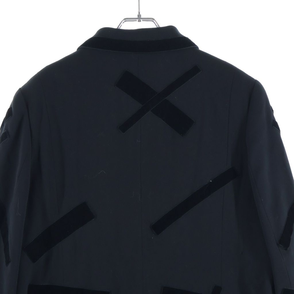 Chanel Vintage Velvet Tape Designed Jacket Designjacket Black — view 4