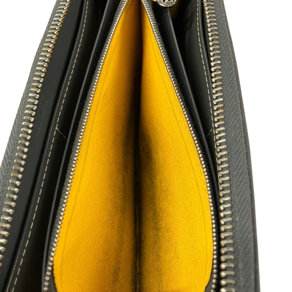 Goyard Wallet Matignon Gray Ivory Leather — view 4