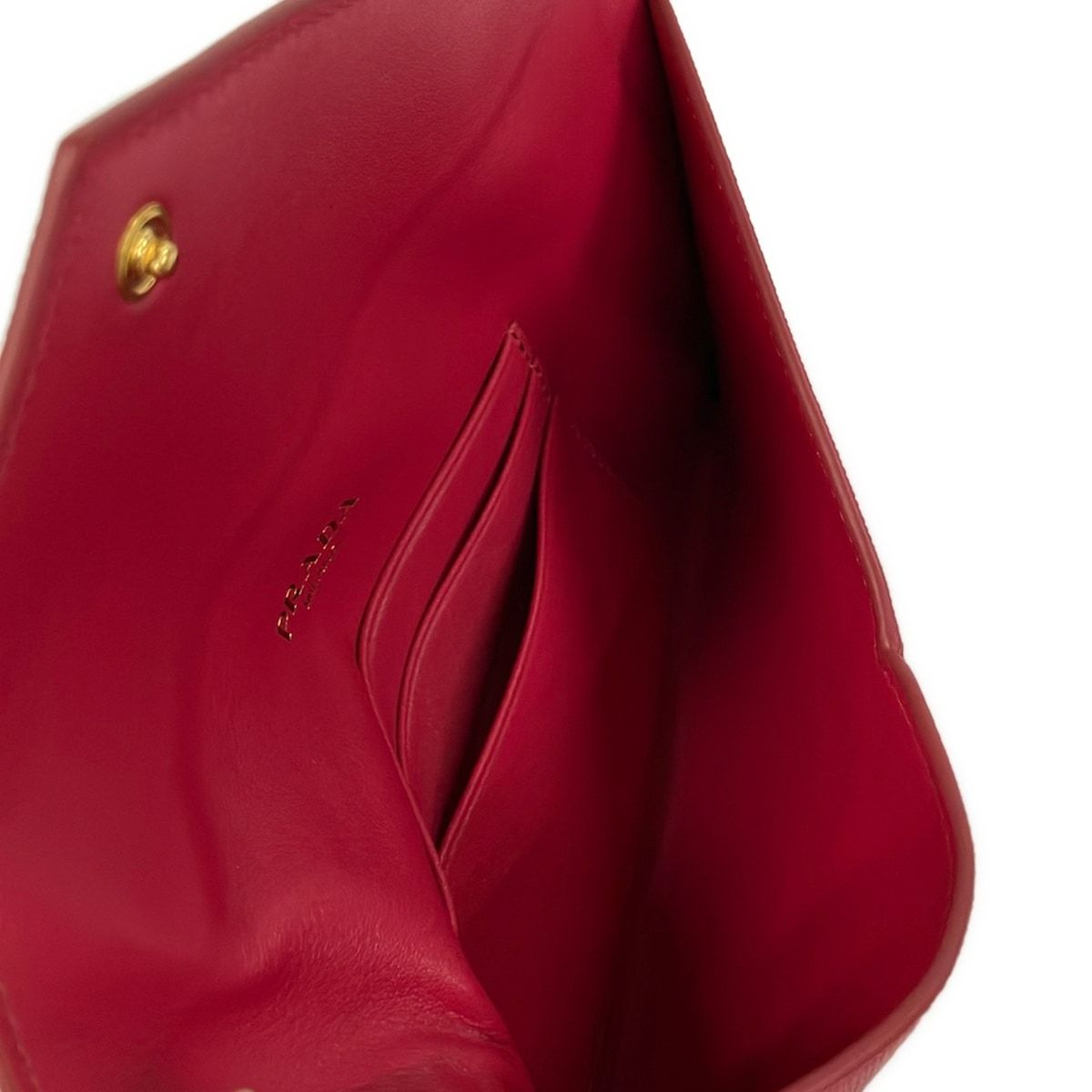 Prada Wallet Pink Document Letter Leather — view 4