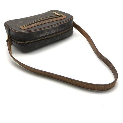Louis Vuitton Monogram Pochette Cite Shoulder Bag Brown Leather — view 6